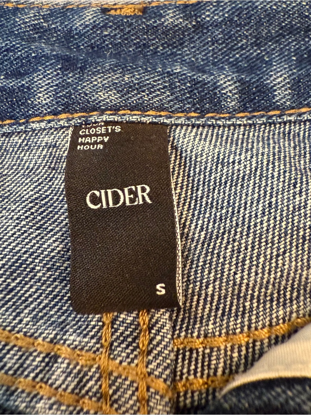 Cider Dark Blue Cargo Bootcut Jeans for women - Picture 3 of 3